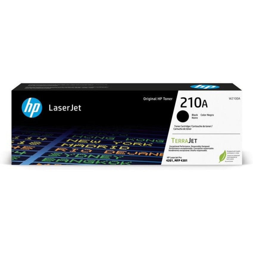 HP 210a Black Original Laserjet Toner (W2100A)