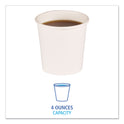 Boardwalk Paper Hot Cups, 4 oz, White, 50 Cups/Sleeve, 20 Sleeves/Carton (WHT4HCUP)