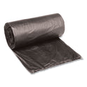 Boardwalk Low-Density Waste Can Liners, 10 gal, 0.35 mil, 24" x 23", Black, Perforated Roll, 50 Bags/Roll, 10 Rolls/Carton (2423L)