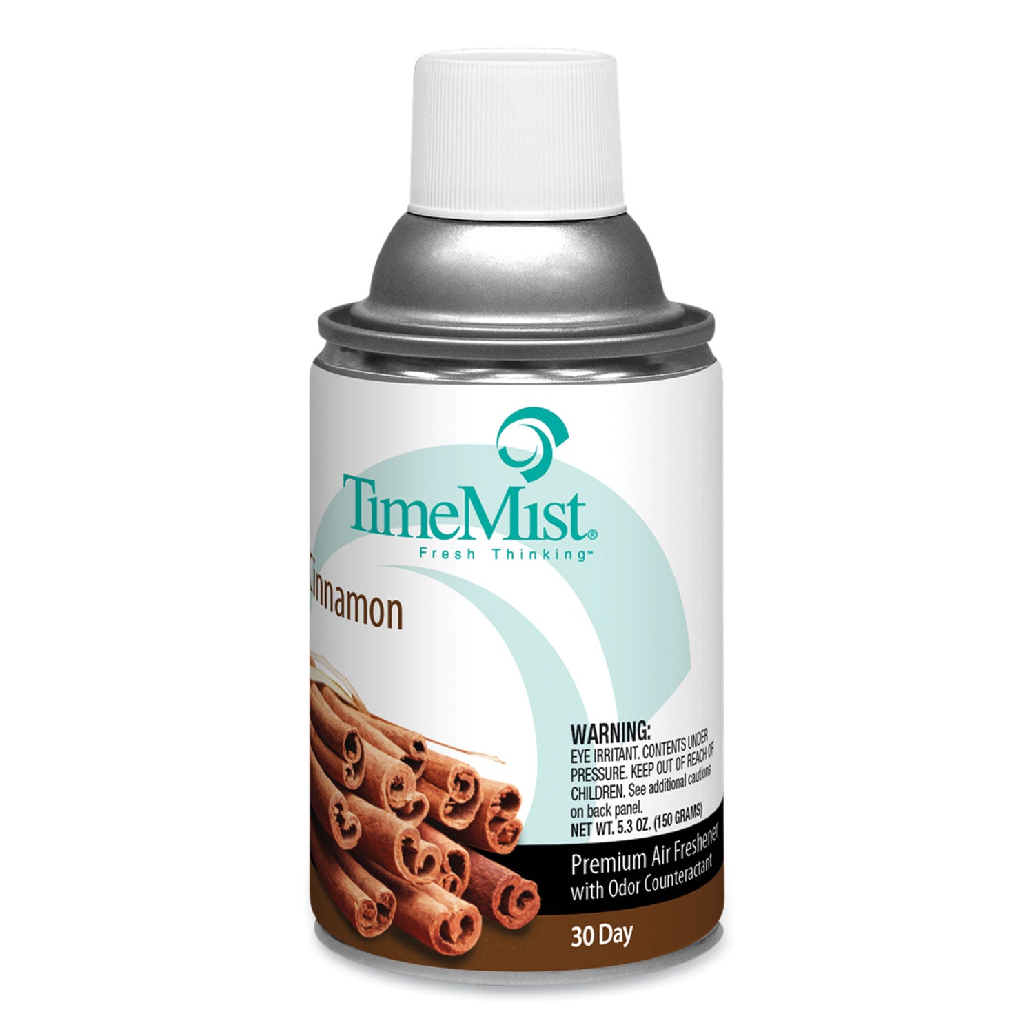 TimeMist Premium Metered Air Freshener Refill, Cinnamon, 6.6 oz Aerosol Spray, 12/Carton (1042746)