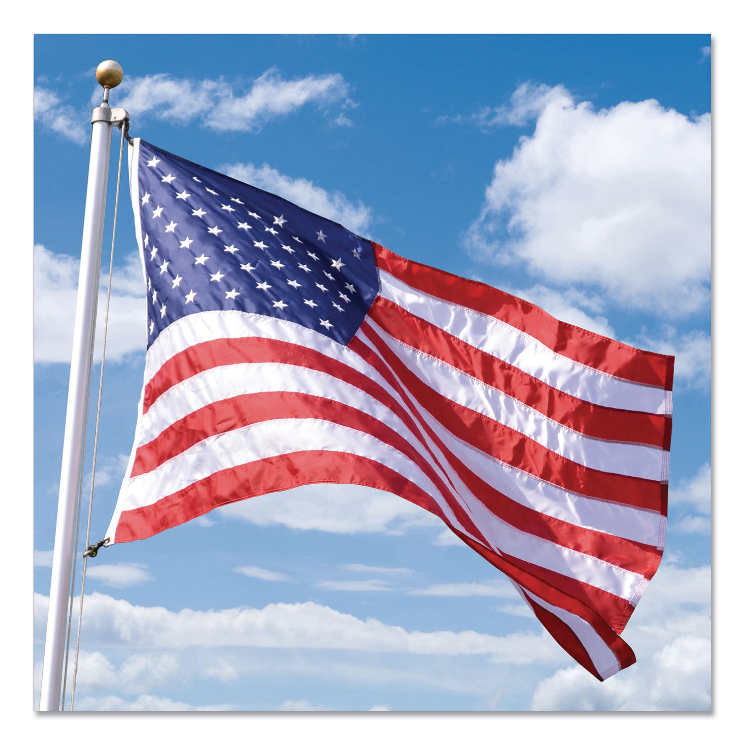 Advantus All-Weather Outdoor U.S. Flag, 72" x 48", Heavyweight Nylon (MBE002220)