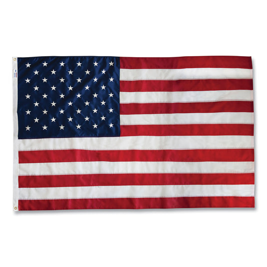 Advantus All-Weather Outdoor U.S. Flag, 72" x 48", Heavyweight Nylon (MBE002220)