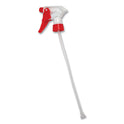 Impact Spray Trigger, 9.5" Tube, Fits 32 oz Bottles, Red/White (490624)