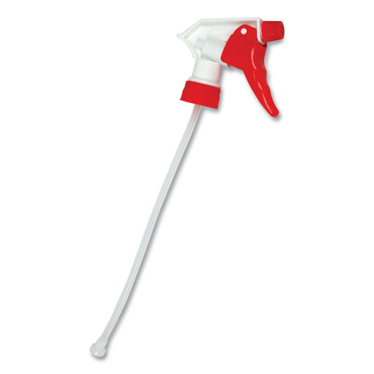 Impact Spray Trigger, 9.5" Tube, Fits 32 oz Bottles, Red/White (490624)