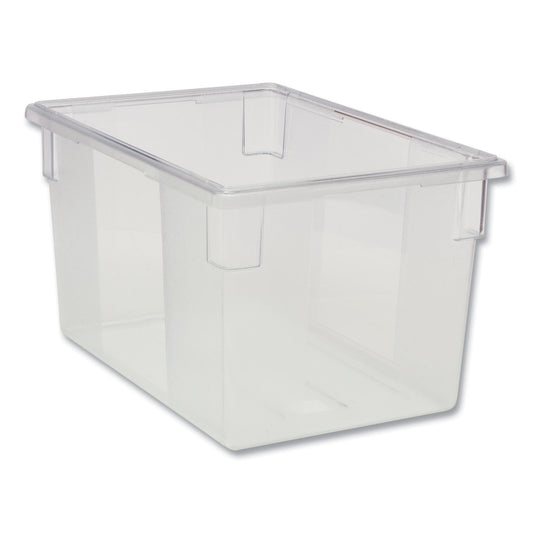 Rubbermaid Commercial Food/Tote Boxes, 21.5 gal, 26 x 18 x 15, Clear, Plastic (3301CLE)