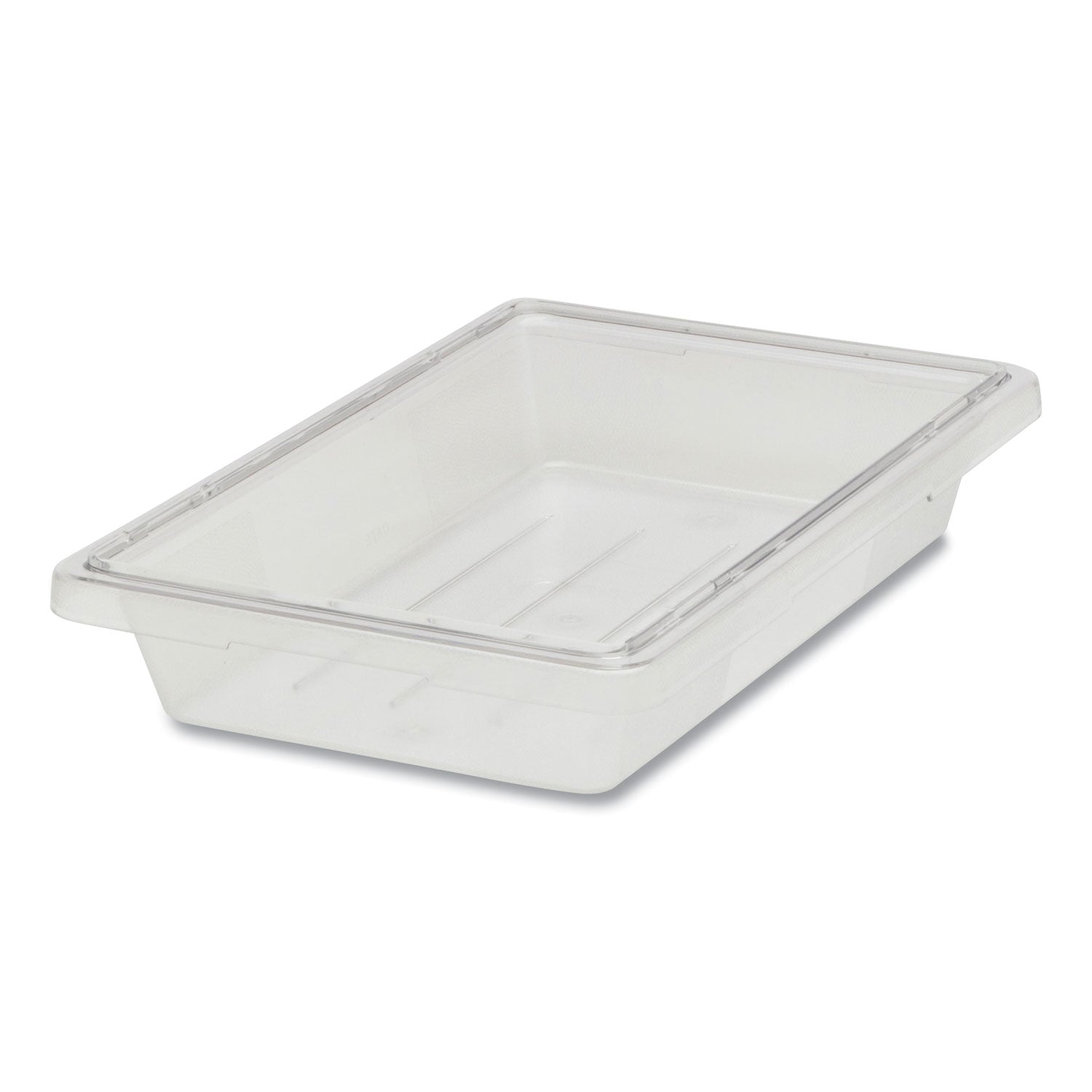 Rubbermaid Commercial Food/Tote Boxes, 5 gal, 12 x 18 x 9, Clear, Plastic (3304CLE)