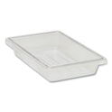 Rubbermaid Commercial Food/Tote Boxes, 5 gal, 12 x 18 x 9, Clear, Plastic (3304CLE)