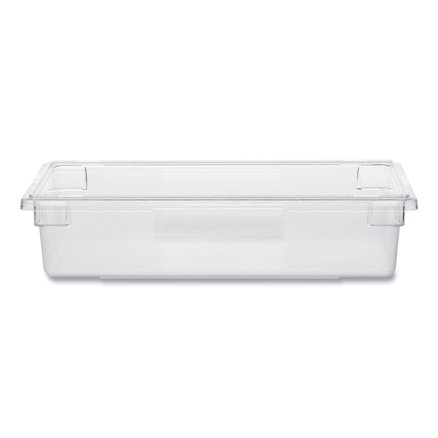 Rubbermaid Commercial Food/Tote Boxes, 8.5 gal, 26 x 18 x 6, Clear, Plastic (3308CLE)