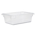 Rubbermaid Commercial Food/Tote Boxes, 3.5 gal, 18 x 12 x 6, Clear, Plastic (3309CLE)