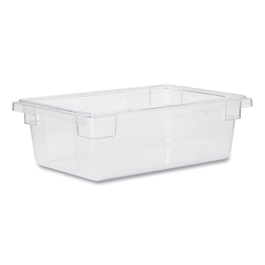 Rubbermaid Commercial Food/Tote Boxes, 3.5 gal, 18 x 12 x 6, Clear, Plastic (3309CLE)