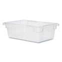 Rubbermaid Commercial Food/Tote Boxes, 3.5 gal, 18 x 12 x 6, Clear, Plastic (3309CLE)
