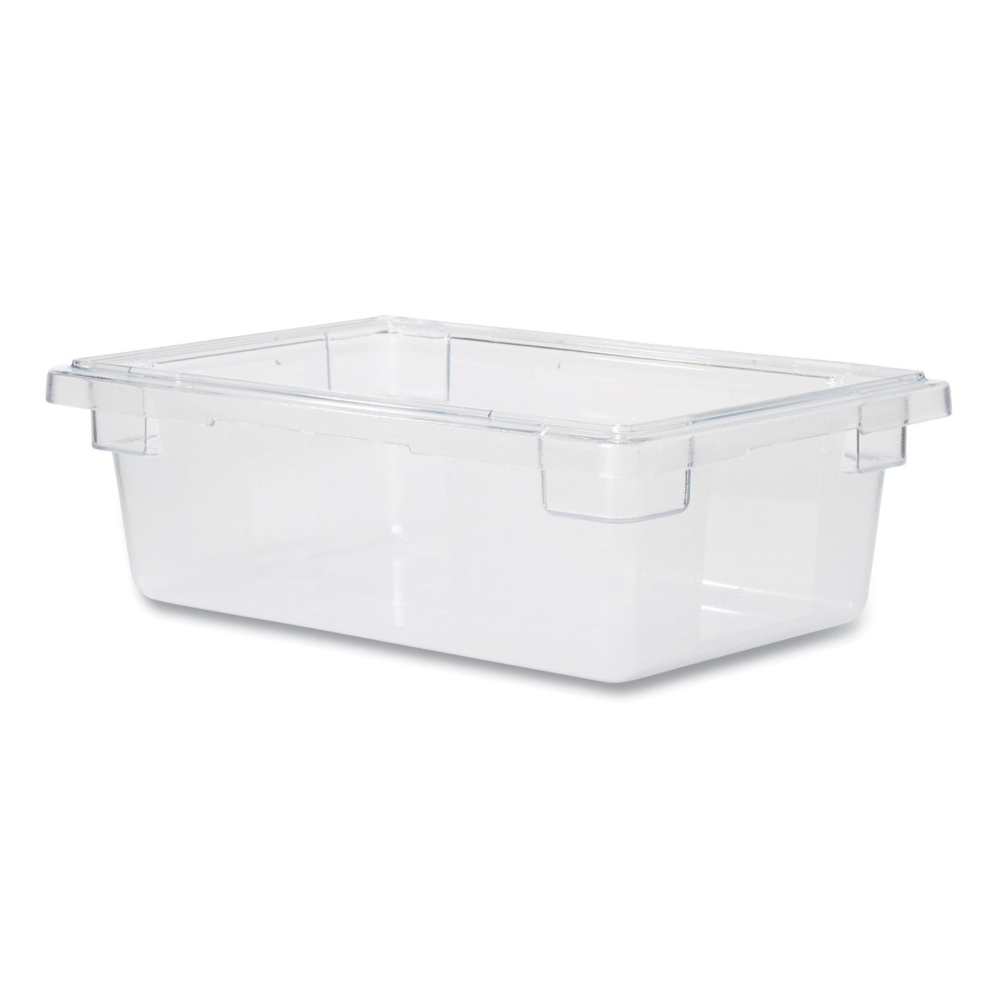 Rubbermaid Commercial Food/Tote Boxes, 3.5 gal, 18 x 12 x 6, Clear, Plastic (3309CLE)