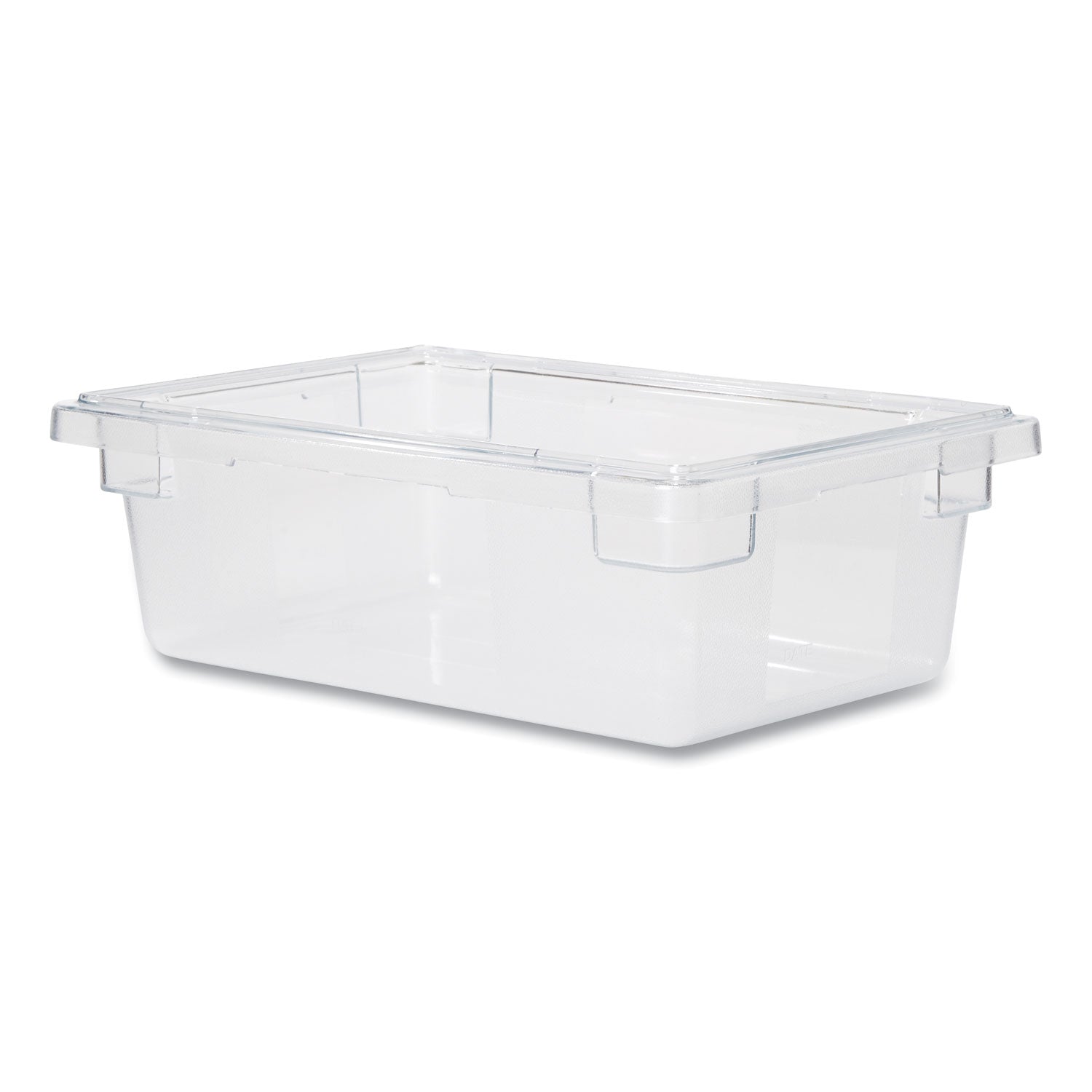 Rubbermaid Commercial Food/Tote Boxes, 3.5 gal, 18 x 12 x 6, Clear, Plastic (3309CLE)
