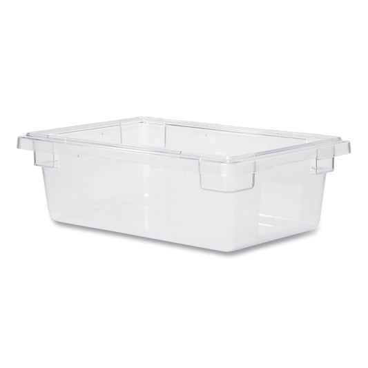 Rubbermaid Commercial Food/Tote Boxes, 3.5 gal, 18 x 12 x 6, Clear, Plastic (3309CLE)