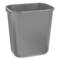 Rubbermaid Commercial Deskside Plastic Wastebasket, 3.5 gal, Plastic, Black (295500BK)