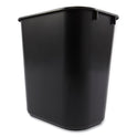 Rubbermaid Commercial Deskside Plastic Wastebasket, 3.5 gal, Plastic, Black (295500BK)