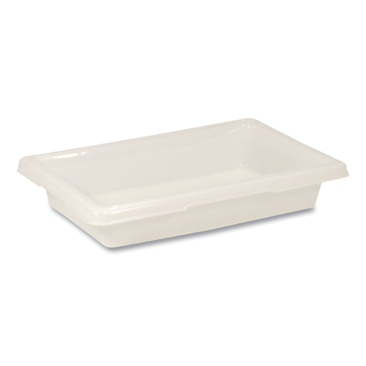 Rubbermaid Commercial Food/Tote Boxes, 2 gal, 18 x 12 x 3.5, White, Plastic (3507WHI)