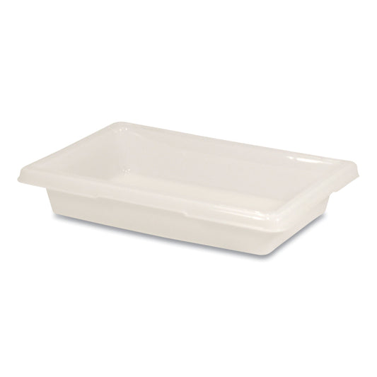 Rubbermaid Commercial Food/Tote Boxes, 2 gal, 18 x 12 x 3.5, White, Plastic (3507WHI)