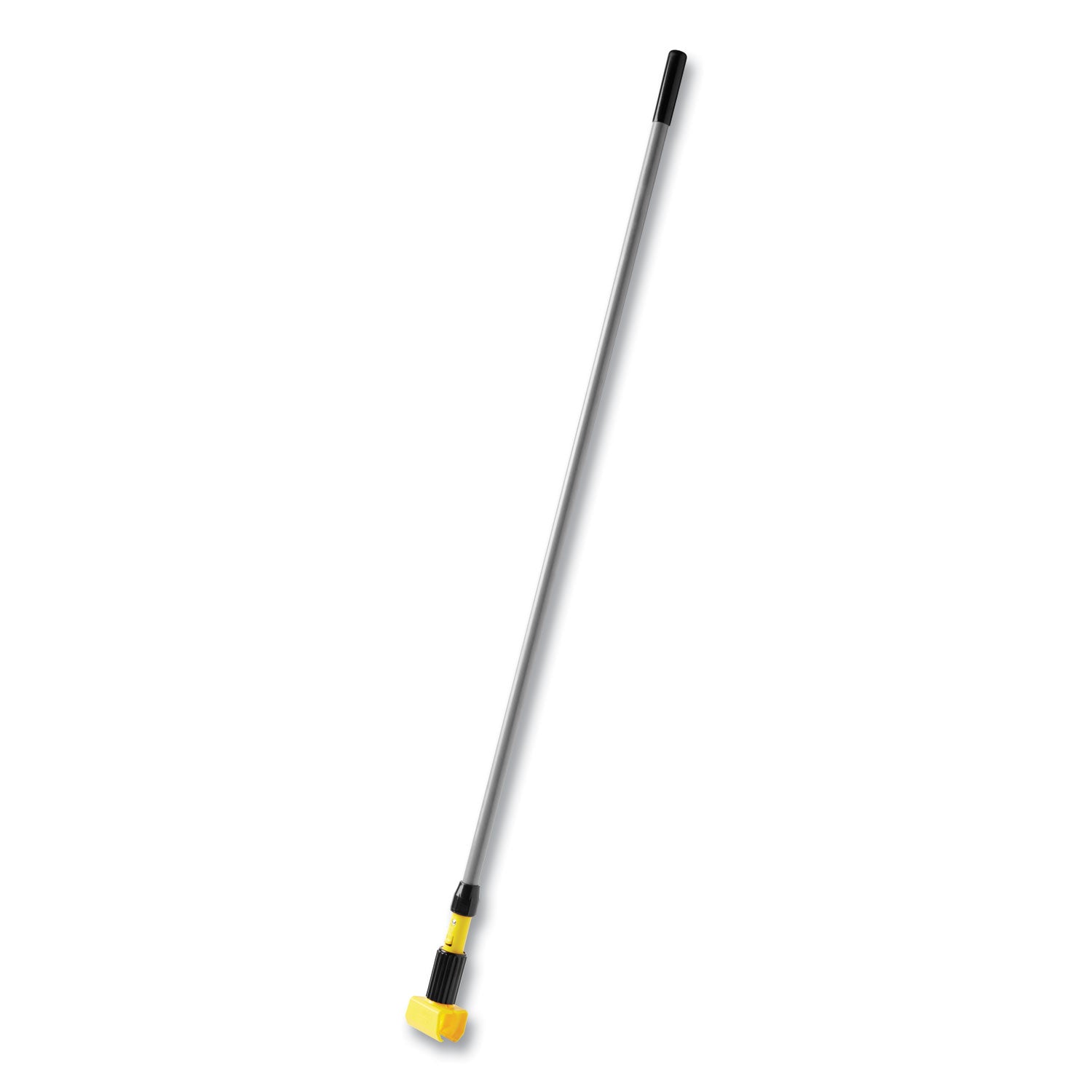 Rubbermaid Commercial Fiberglass Gripper Mop Handle, 1" dia x 60", Gray/Yellow (H246GY)