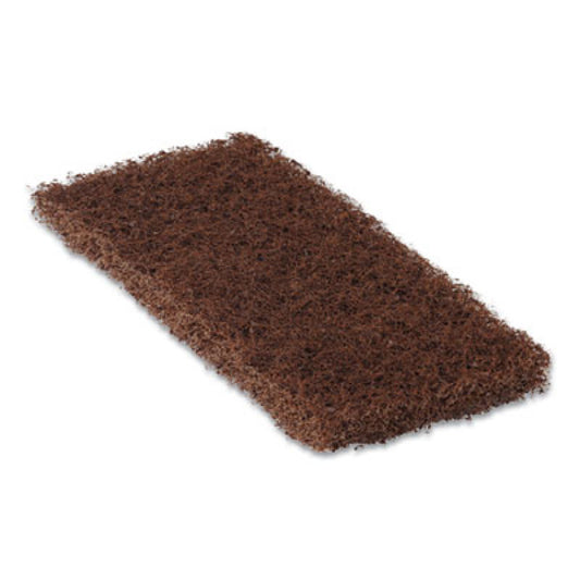 Americo Octopus Heavy Duty Cleaning Pad, 5 x 9, Brown, 20/Carton (541010)