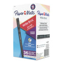 Paper Mate Write Bros. Grip Ballpoint Pen, Stick, Medium 1 mm, Black Ink, Black Barrel, 36/Pack (2142266)