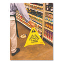 Rubbermaid Commercial Multilingual Pop-Up Wet Floor Safety Cone, 21 x 21 x 30, Yellow (9S0100YL)