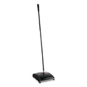 Rubbermaid Commercial Dual Action Sweeper, 44" Steel/Plastic Handle, Black/Yellow (421388BLA)