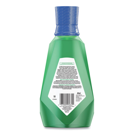 Crest + Scope Mouth Rinse, Classic Mint, 1 L Bottle, 6/Carton (95662)