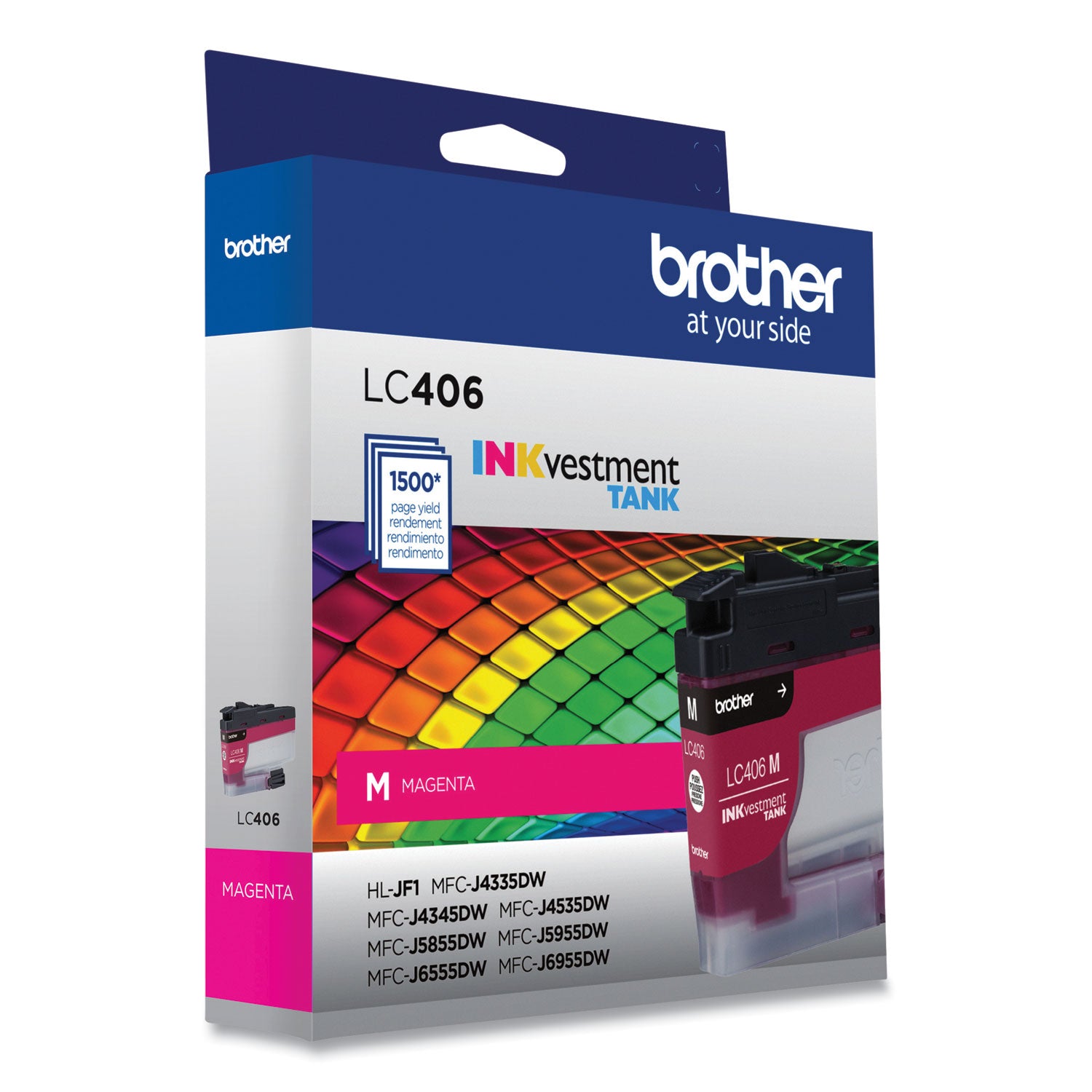 Brother LC406MS INKvestment Ink, 1,500 Page-Yield, Magenta