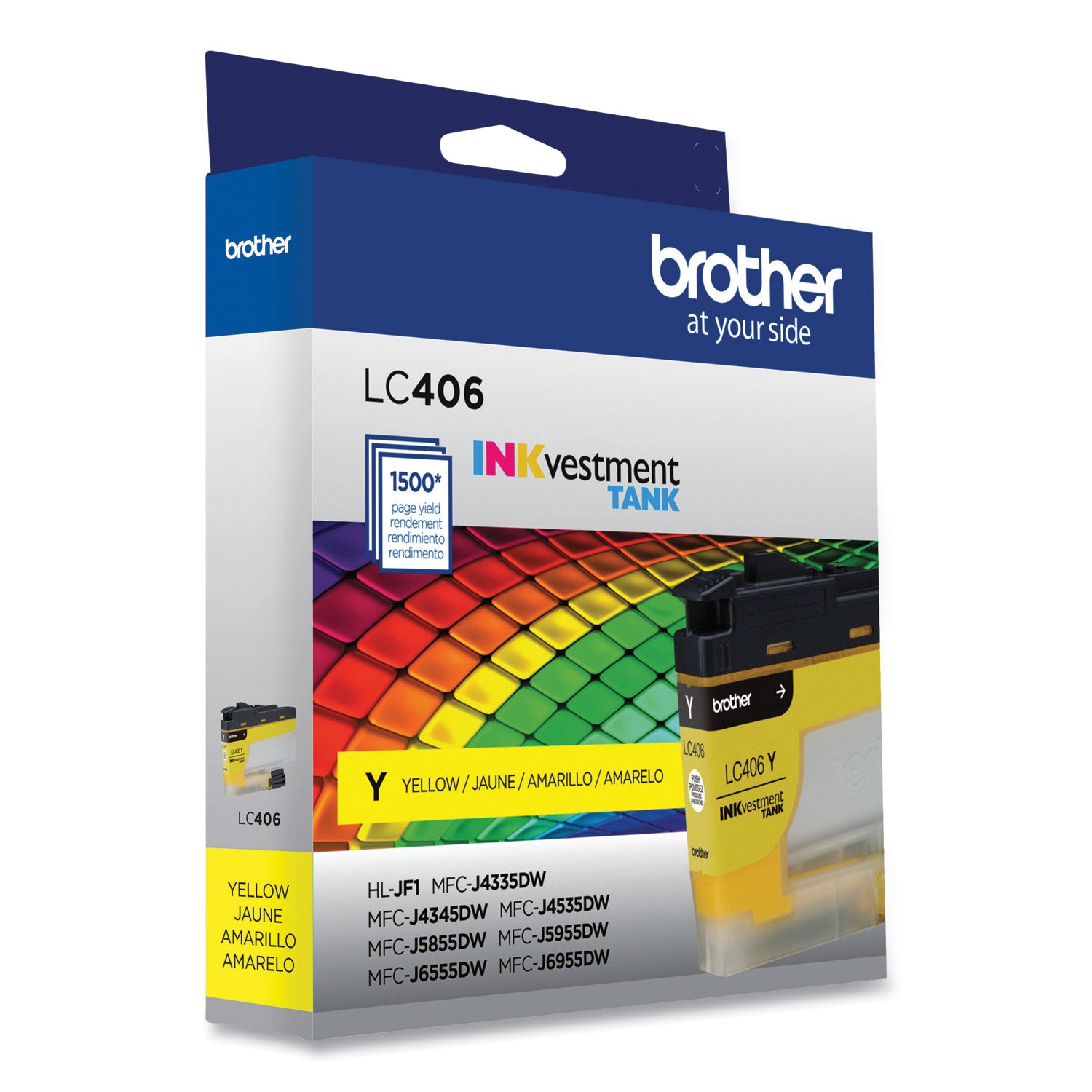 Brother LC406YS INKvestment Ink, 1,500 Page-Yield, Yellow