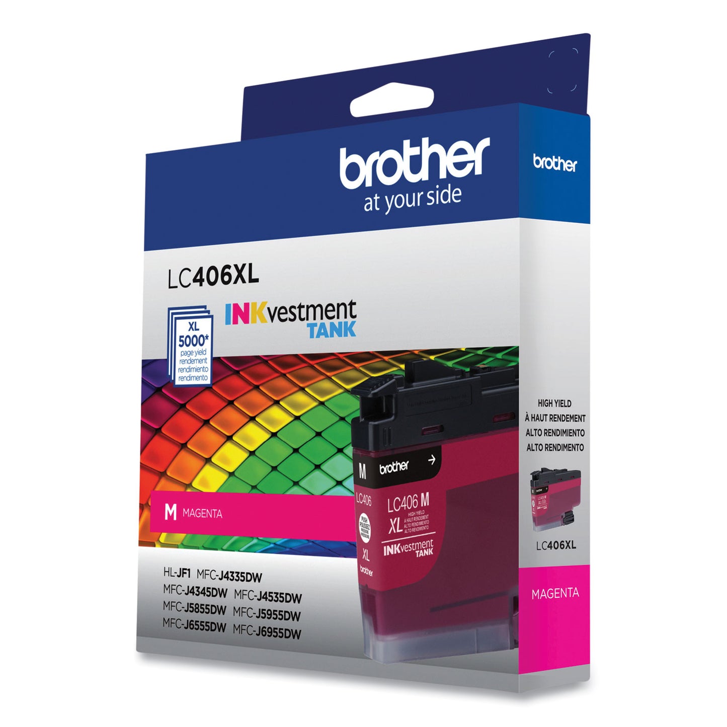 Brother LC406XLMS INKvestment High-Yield Ink, 5,000 Page-Yield, Magenta