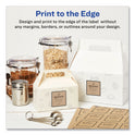 Avery Square Print-to-the-Edge Labels, Inkjet/Laser Printers, 2 x 2, Kraft Brown, 12/Sheet, 25 Sheets/Pack (22846)