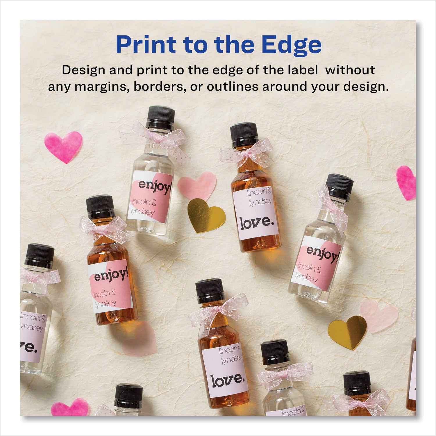 Avery Square Labels with Sure Feed and TrueBlock, 1.5 x 1.5, White, 600/Pack (22805)