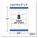 Avery 22822 Rectangle Print-to-the-Edge Labels