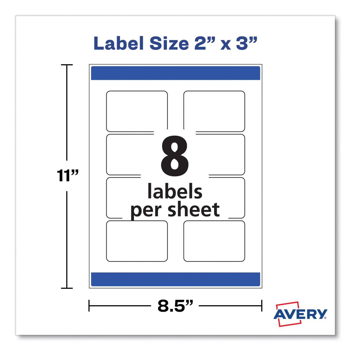 Avery 22822 Rectangle Print-to-the-Edge Labels