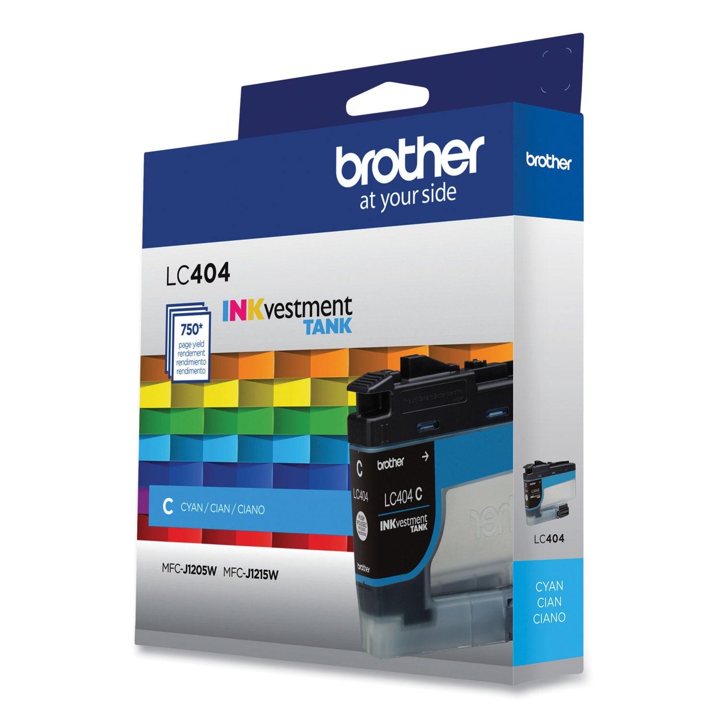 Brother LC404CS INKvestment Ink, 750 Page-Yield, Cyan