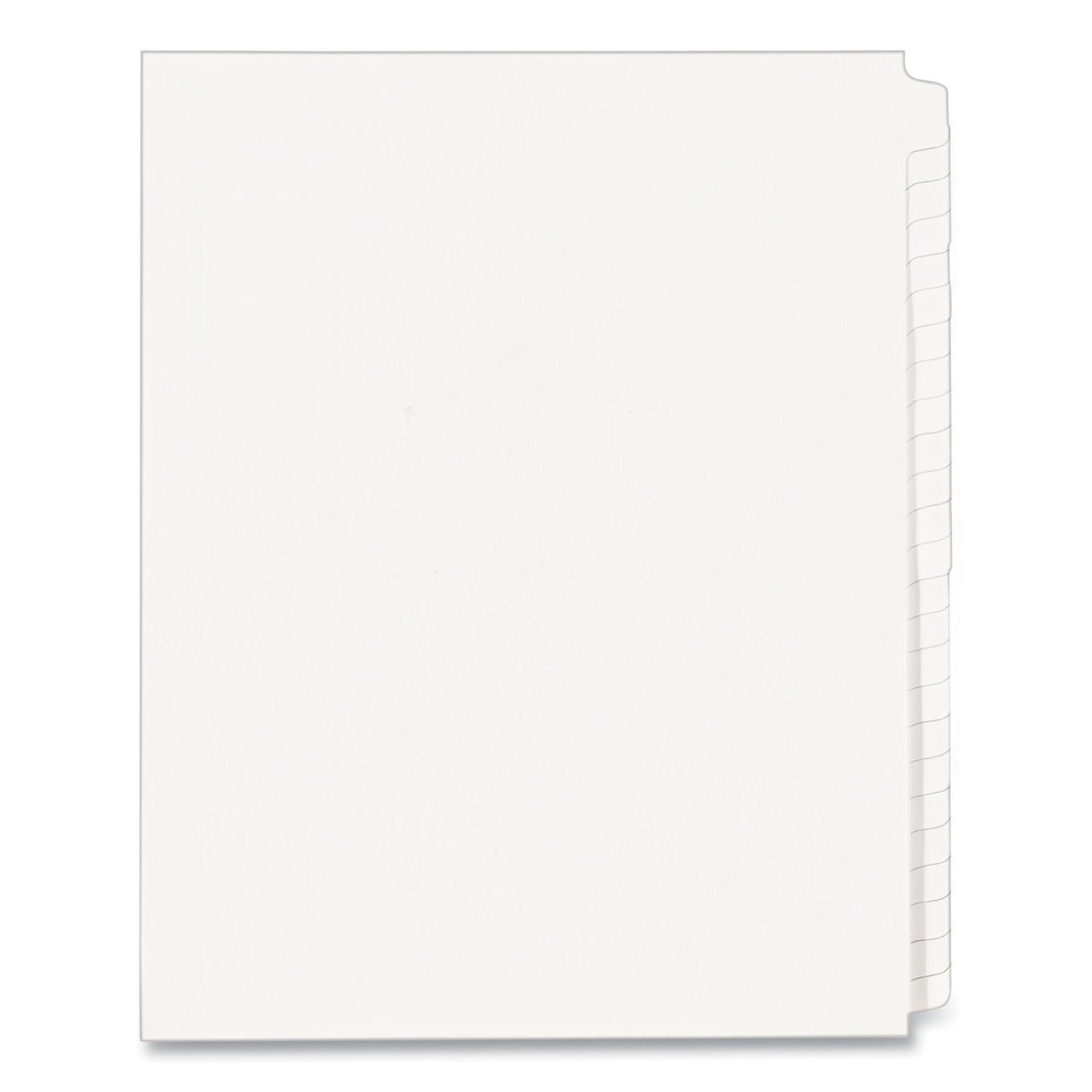 Avery Blank Tab Legal Exhibit Index Divider Set, 25-Tab, 11 x 8.5, White, 1 Set (11959)