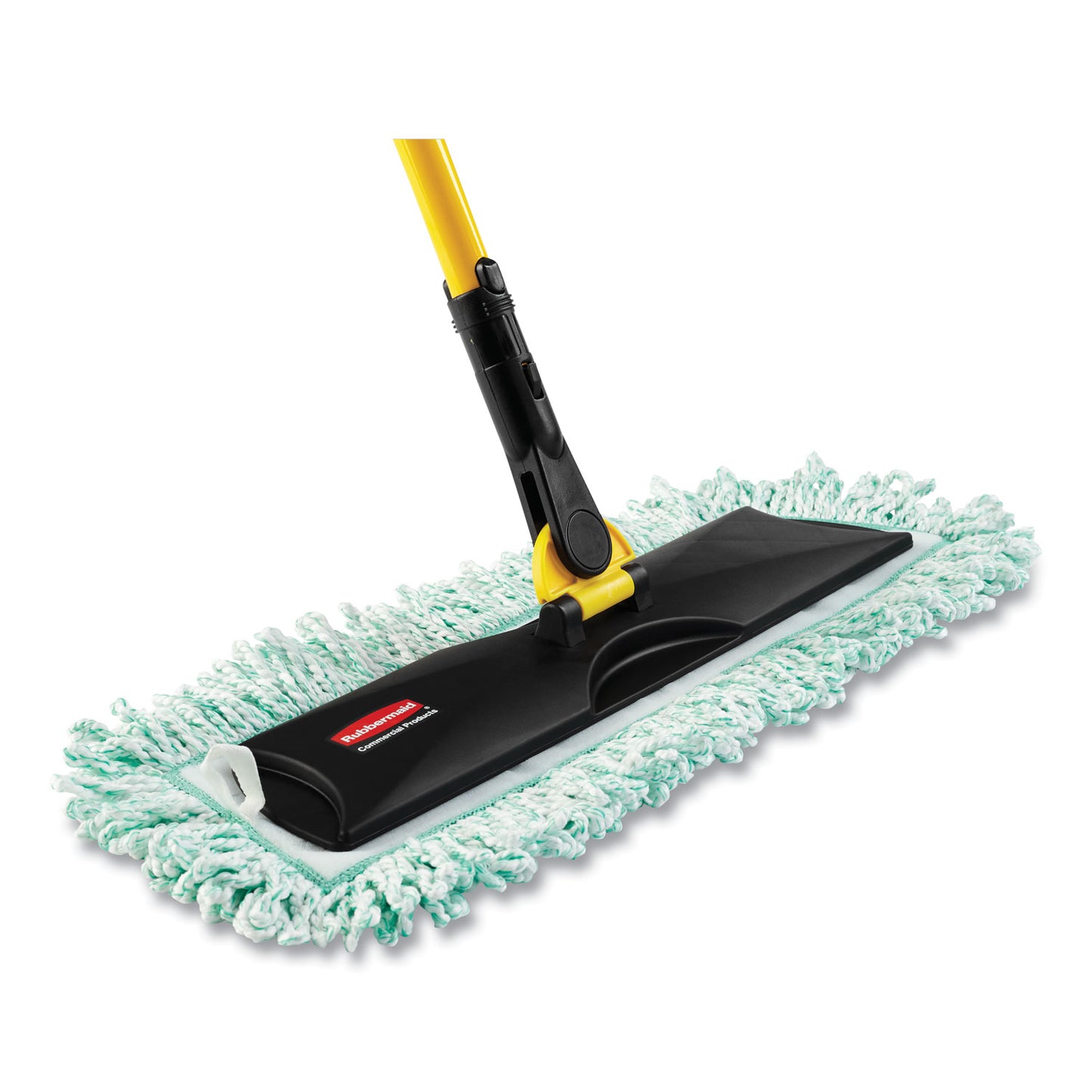 Rubbermaid HYGEN Microfiber Fringed Dust Mop Pad, 24w x 9d, Green (Q42600GR00)