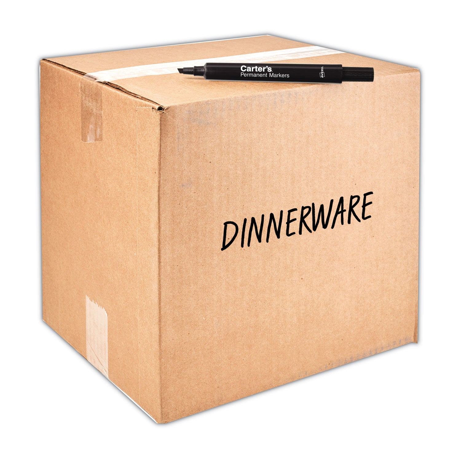 s Large Desk Style Permanent Marker, Broad Chisel Tip, Black, Dozen (27178)