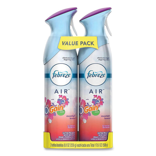 Febreze AIR, Gain Moonlight Breeze, 8.8 oz Aerosol Spray, 2/Pack (97809)