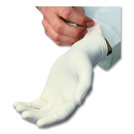 AMBITEX L5101 Series Powdered Latex Gloves, 4 mil, Large, Cream, 100/Box (LLG5101)