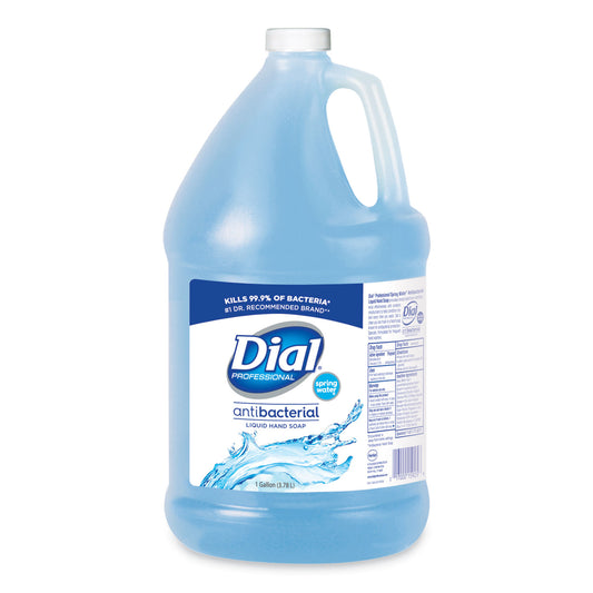 Dial Antibacterial Liquid Hand Soap, Spring Water Scent, 1 gal (15926EA)