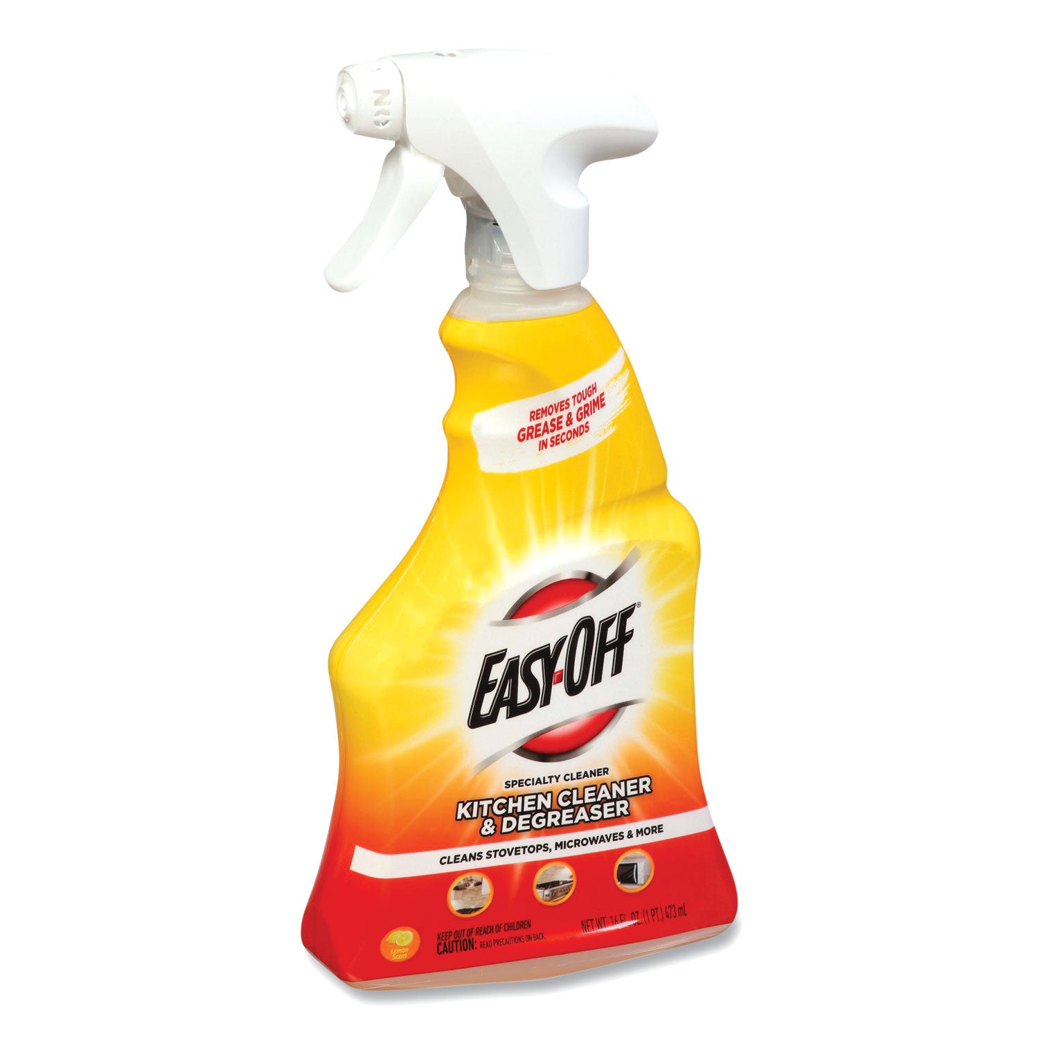 EASY-OFF Kitchen Degreaser, Lemon Scent, 16 oz Spray Bottle (97024EA)