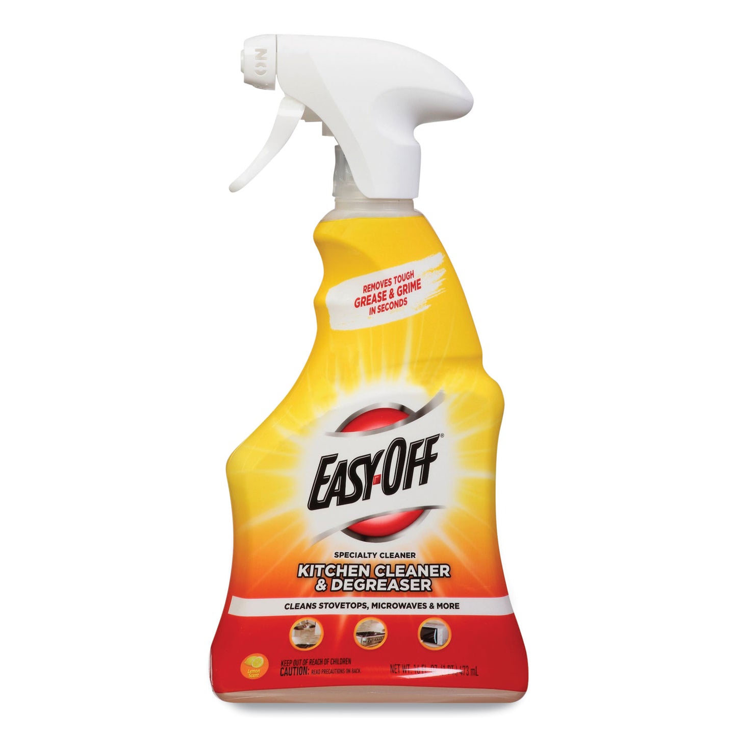 EASY-OFF Kitchen Degreaser, Lemon Scent, 16 oz Spray Bottle (97024EA)