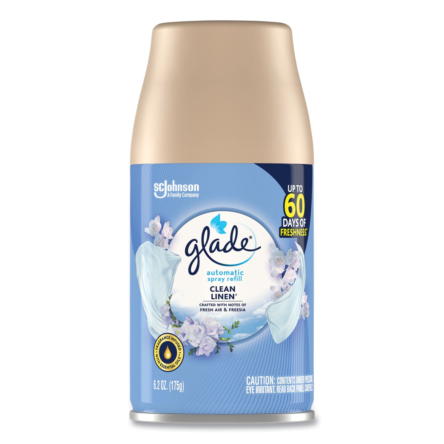 Glade Automatic Air Freshener, Clean Linen, 6.2 oz, 6/Carton (329374)