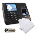 Acroprint BioTouch Time Clock and Badges Bundle, 10,000 Employees, Black (BTR150)