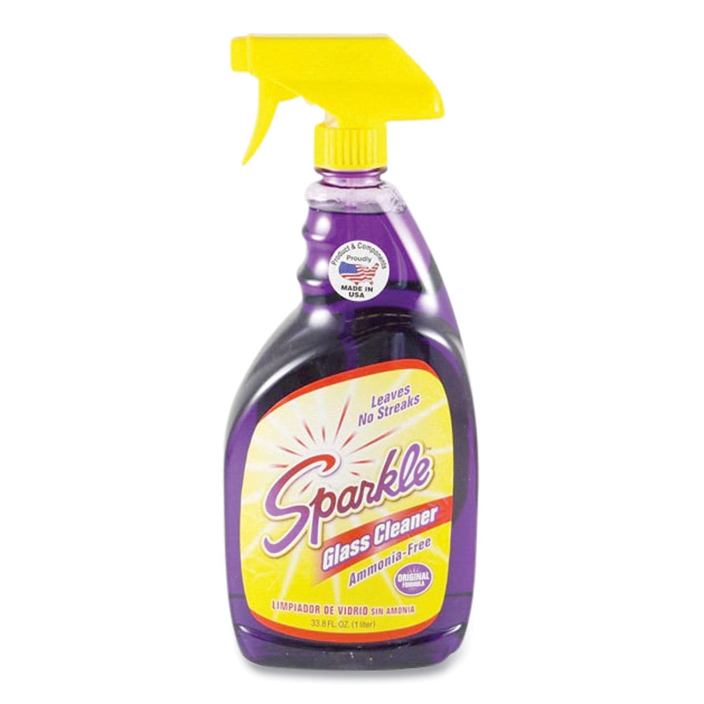 Sparkle Glass Cleaner, 33.8 oz Spray Bottle (20345)