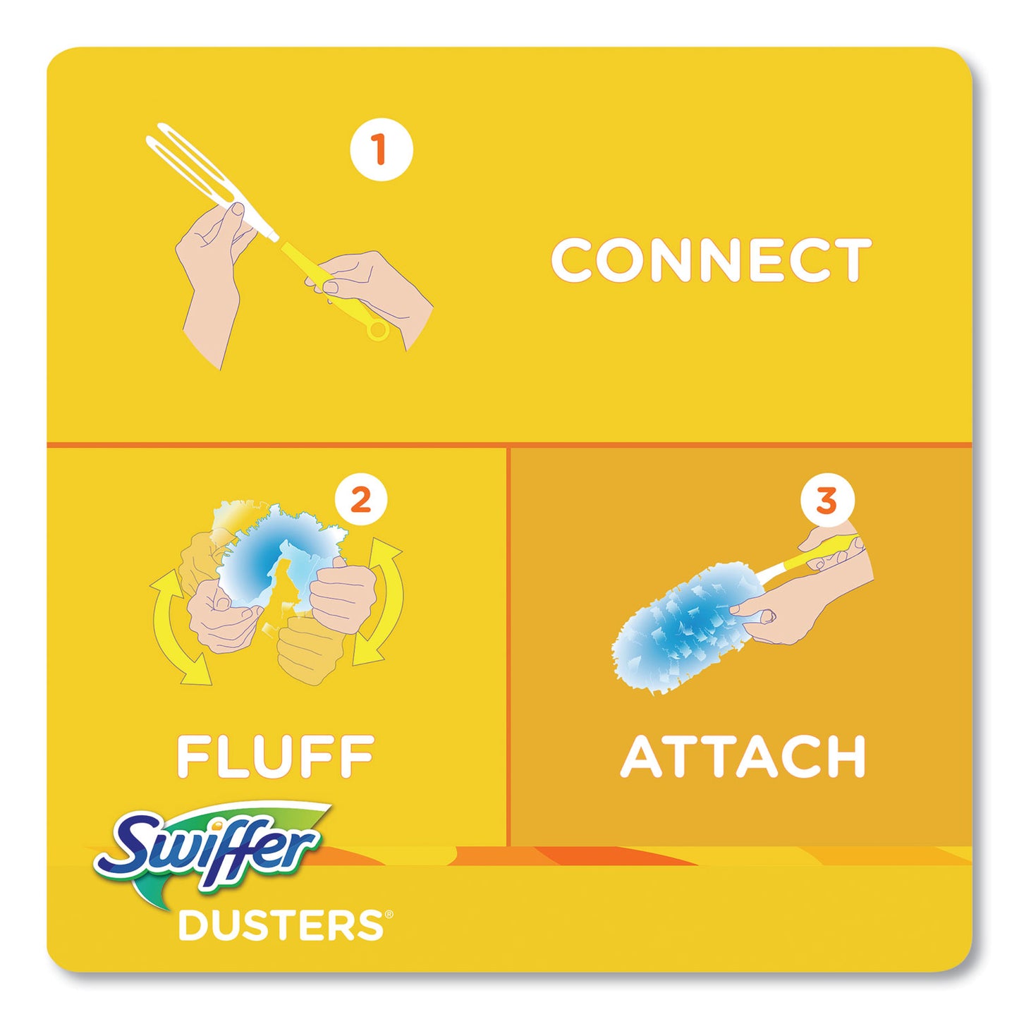 Swiffer Dusters Refill, Fiber Bristle, Light Blue, 18/Box (99036BX)