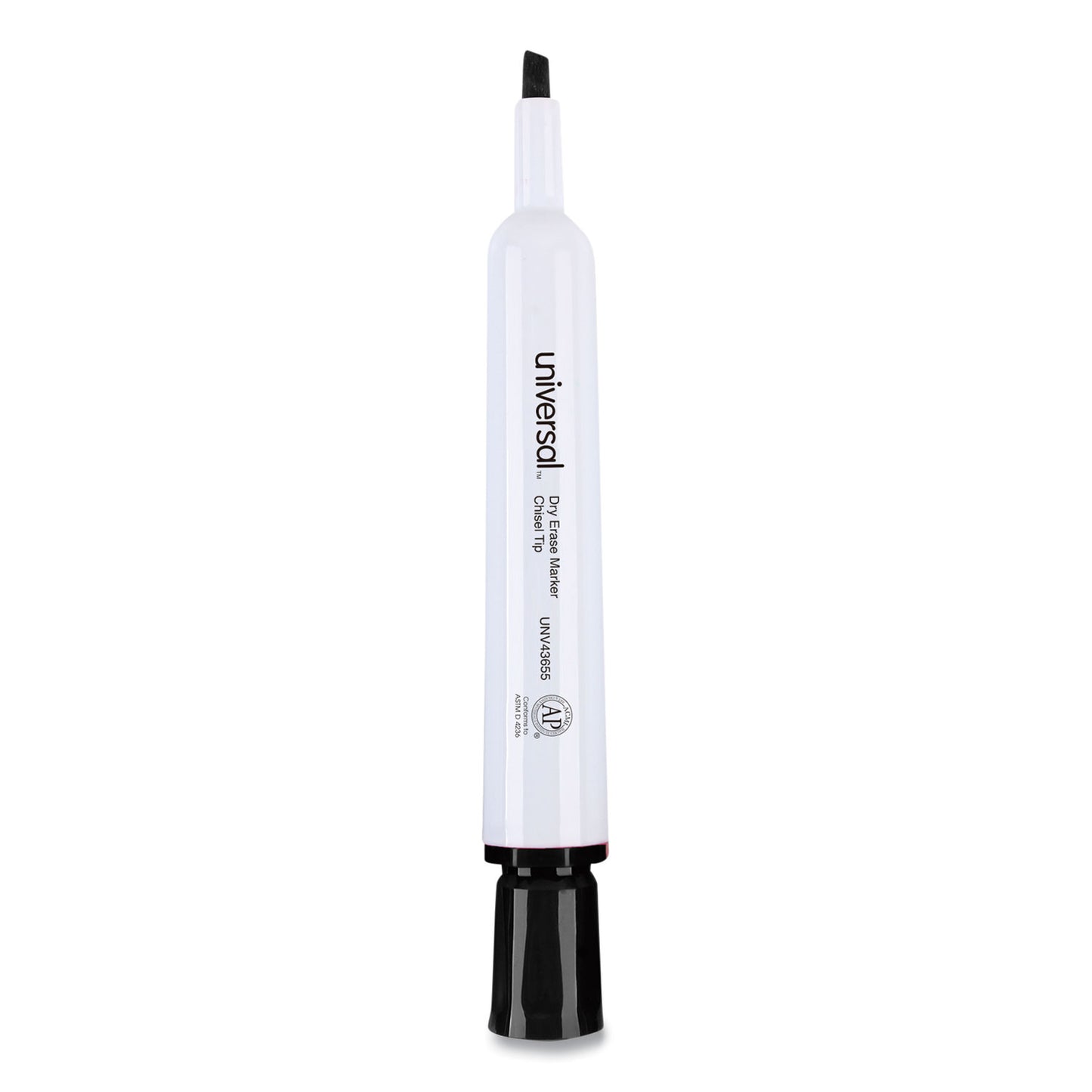 Universal Dry Erase Marker Value Pack, Broad Chisel Tip, Black, 36/Pack (43655)