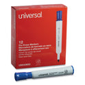 Universal Dry Erase Marker, Broad Chisel Tip, Blue, Dozen (43653)